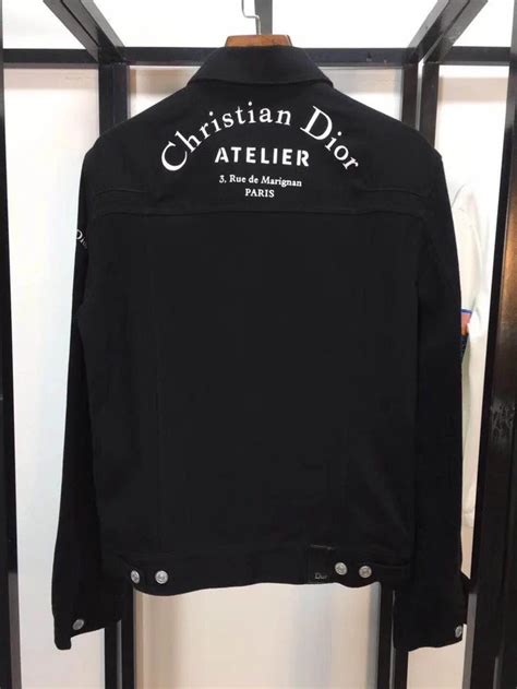 dior men denim jacket|christian Dior atelier jacket.